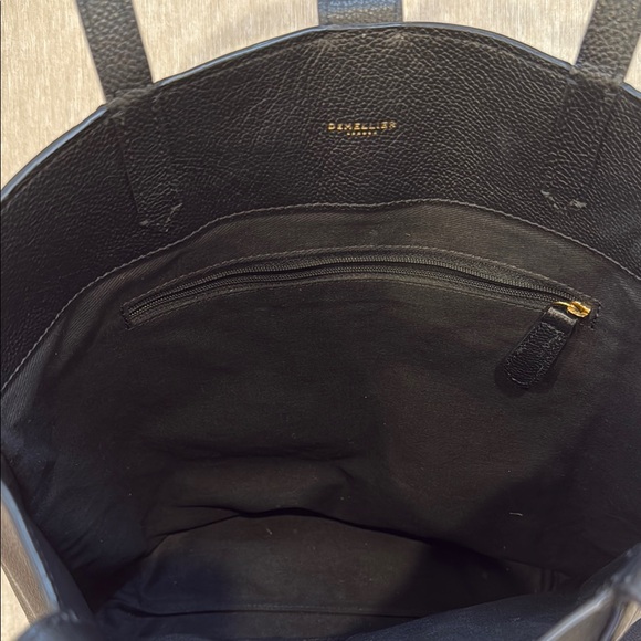 DeMellier London Black Leather Tote Bag - Picture 6 of 7